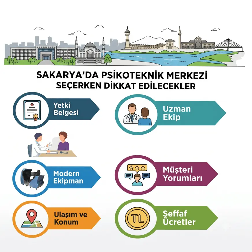 Sakarya Arifiye psikoteknik merkezi seçimi